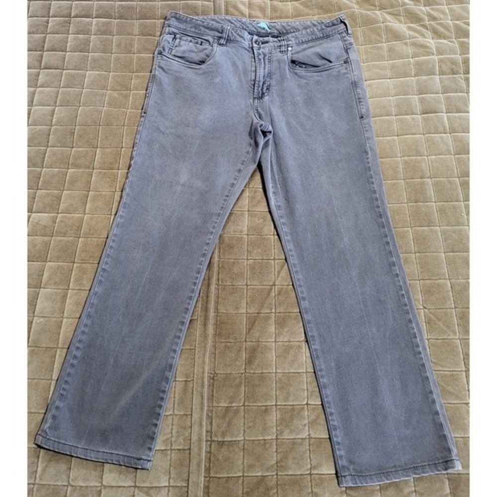Tommy Bahama Pants Men's Size 33X30 Gray Straight Golf Casual Stretch Chino EUC